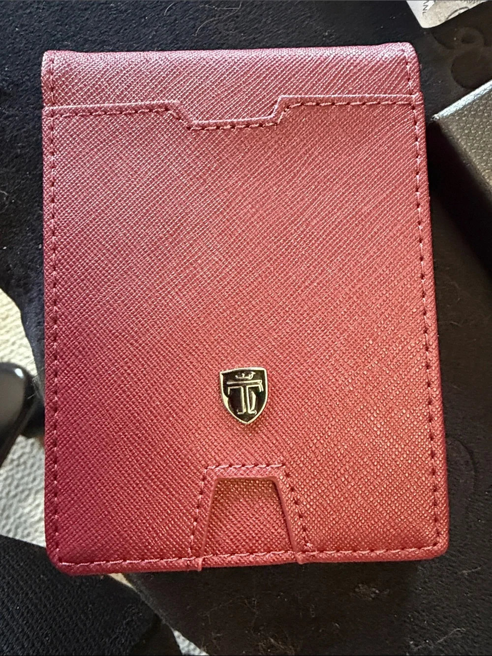 Travando Burgundy Card & Key Holder Wallet for Men